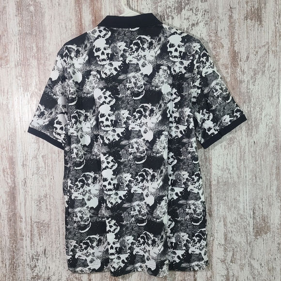 🌻 HOST PICK 🌻 NWT Men's Robert Graham Classic Fit Skull Polo size Large $98 - Picture 7 of 10